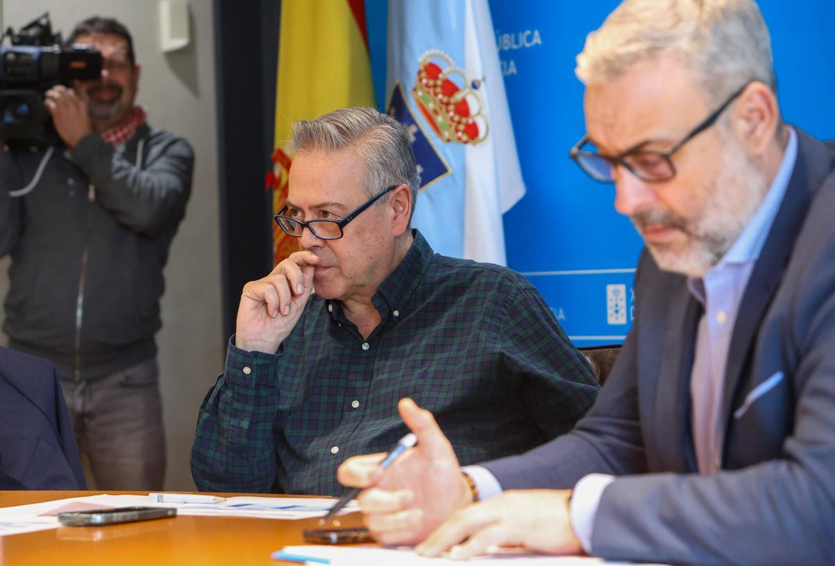 Gómez Caamaño, ayer, en la reunión telemática de seguimiento de la huelga médica convocada a nivel estatal