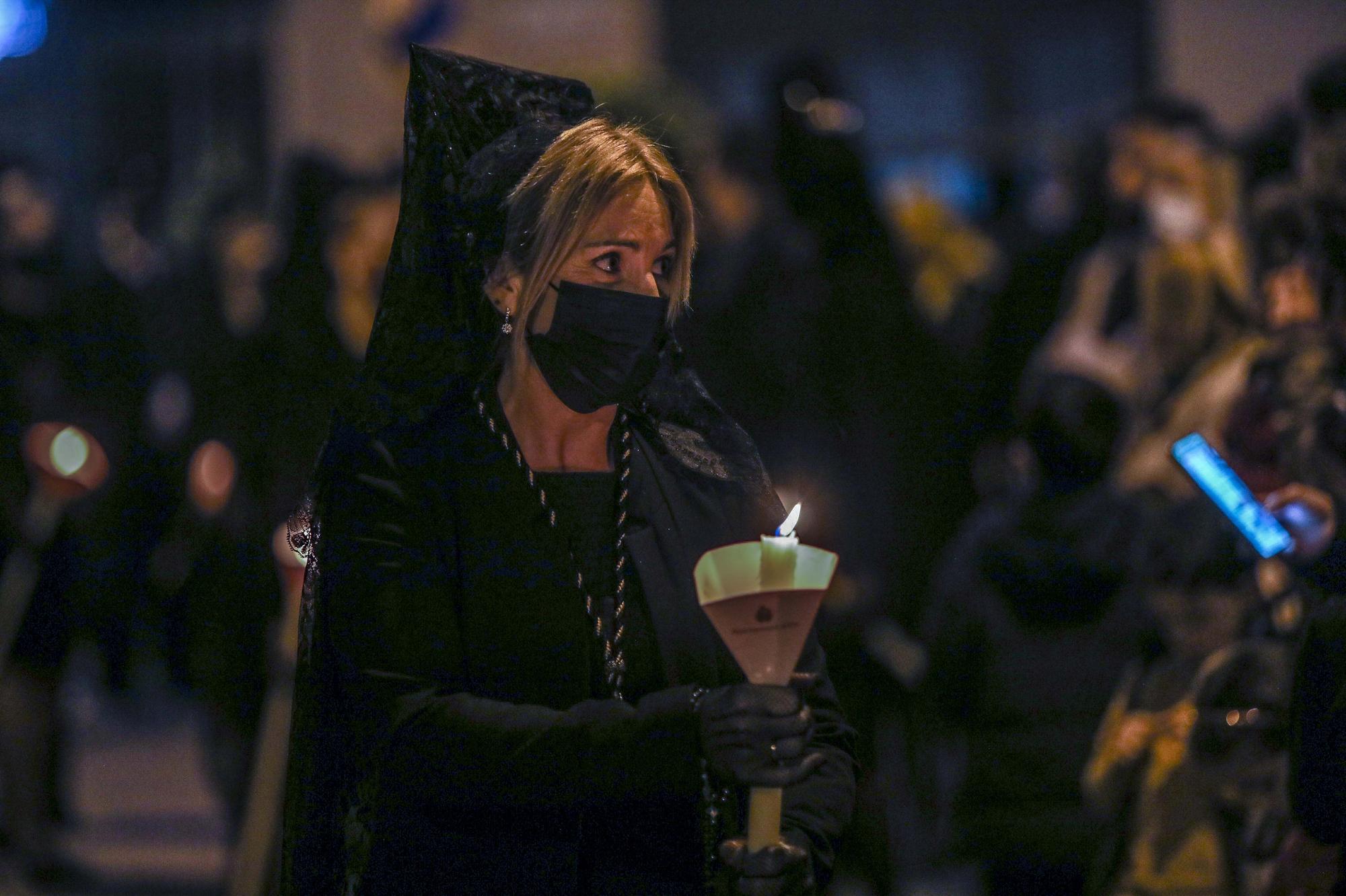 Elche procesiones Jueves santo: La Oracion del Huerto,Nuestra Señora de las Angustias y Maria Santisima de la Salud,La Flagelacion y Gloria,El Silencio,Cristo de Zalamea.