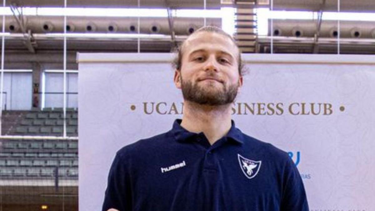 Ryan Luther, jugador del UCAM Murcia, en su presentación.