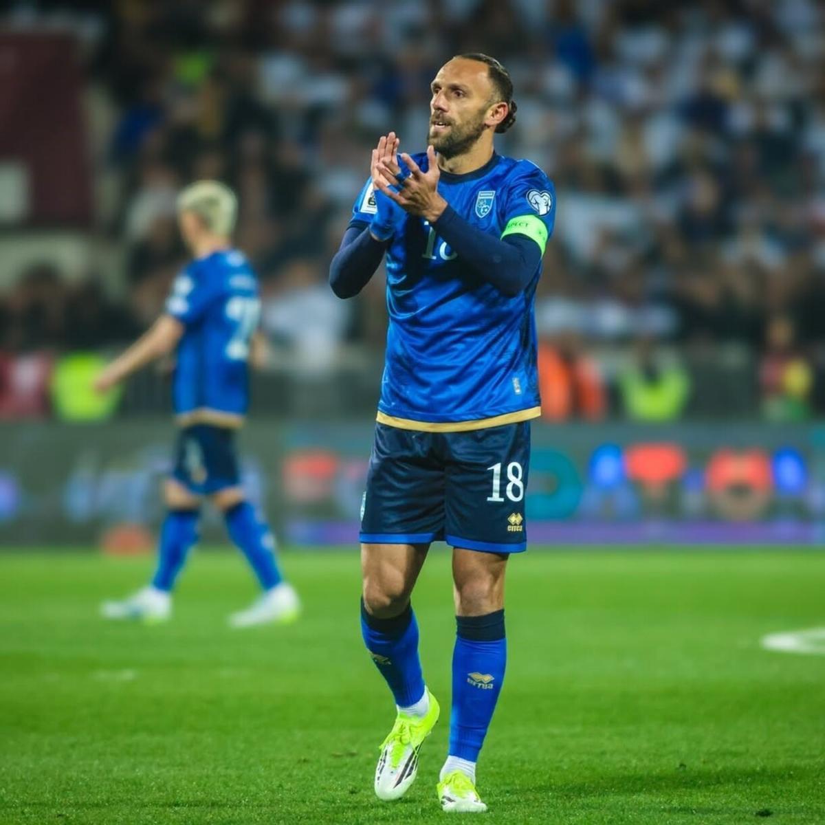 Muriqi es el capitán de la selección de Kosovo