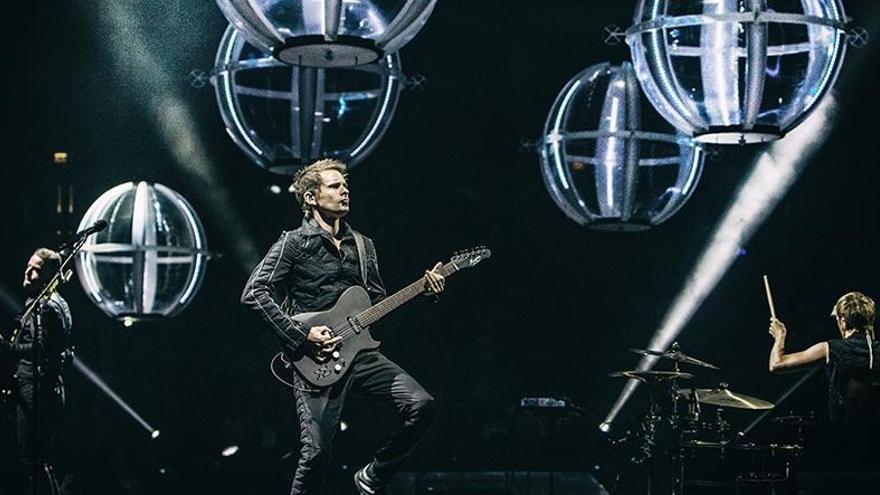 Muse durante un concierto en Londres