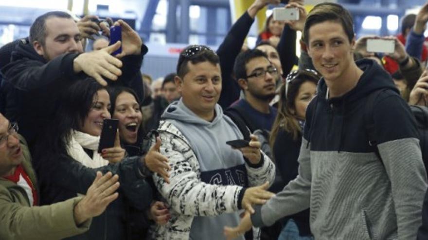 La vuelta de Fernando Torres al Atlético refuerza los ánimos del equipo