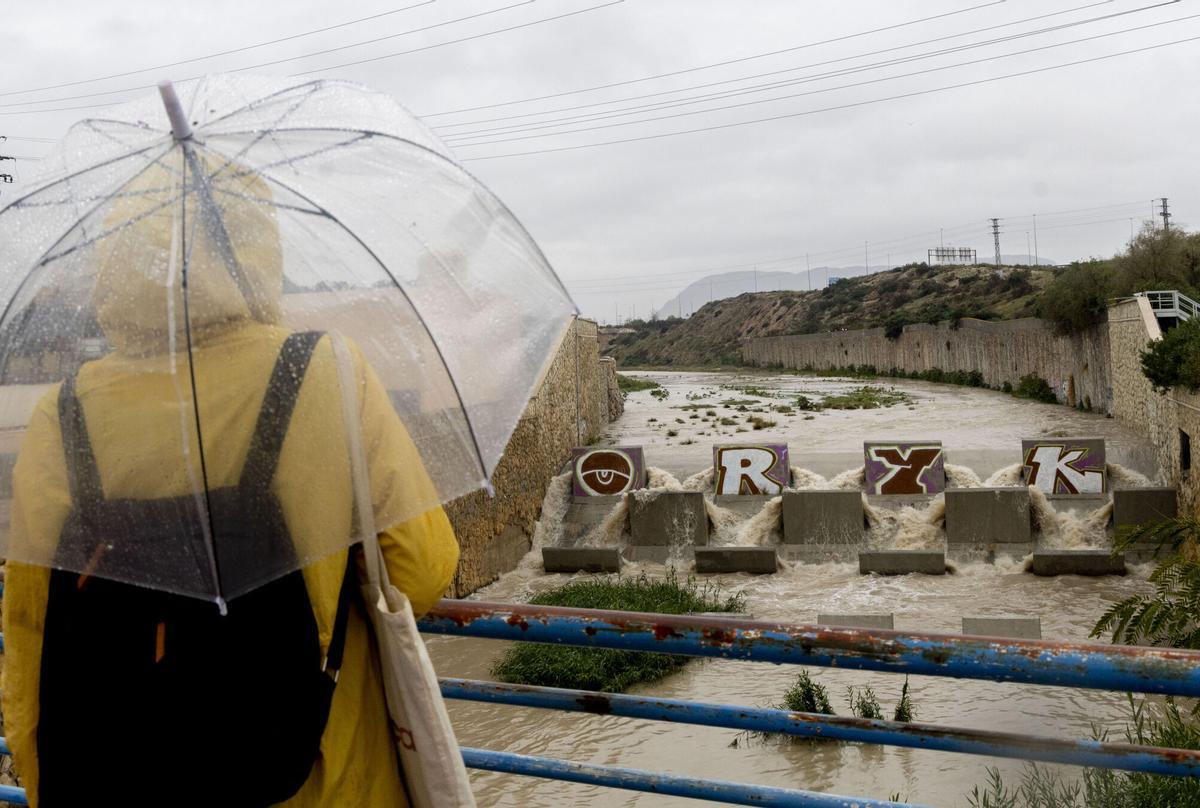 ALICANTE. LLUVIAS ALERTA NARANJA BARRANCO DE LAS OVEJAS SAN GABRIEL