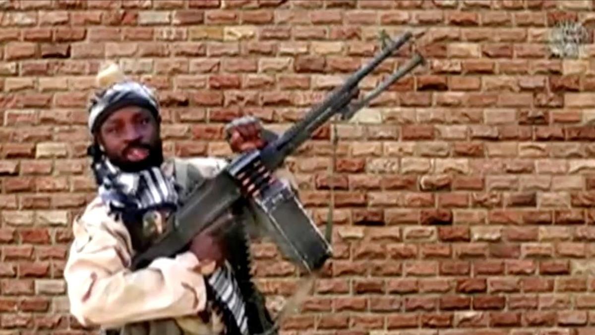 FILE PHOTO  The leader of one of the Boko Haram group s factions  Abubakar Shekau  holds a weapon in an unknown location in Nigeria in this still image taken from an undated video obtained on January 15  2018  Boko Haram Handout Sahara Reporters via REUTERS ATTENTION EDITORS - THIS IMAGE WAS PROVIDED BY A THIRD PARTY  MANDATORY CREDIT  File Photo