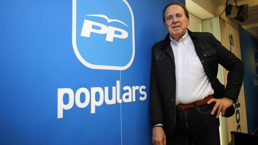 El presidente de la junta territorial del PP de Palma, José María Rodríguez, en la sede del partido.