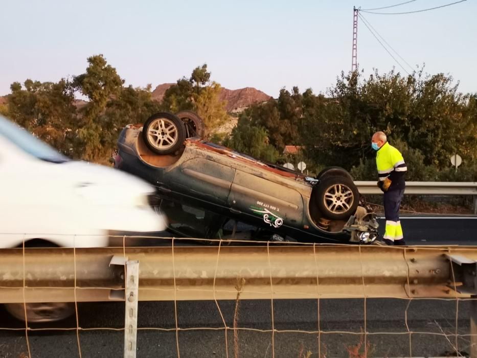 Cuatro mujeres heridas en un accidente en la A-7, en Totana