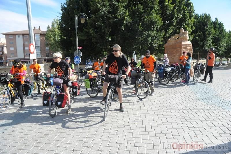 Protesta en bicicleta contra el fracking