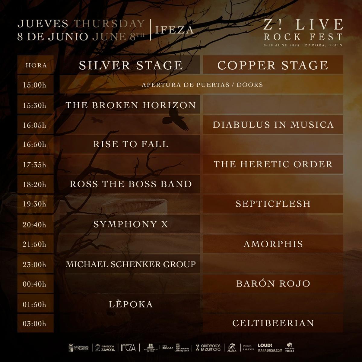 Programa del Z! Live Rock Fest.