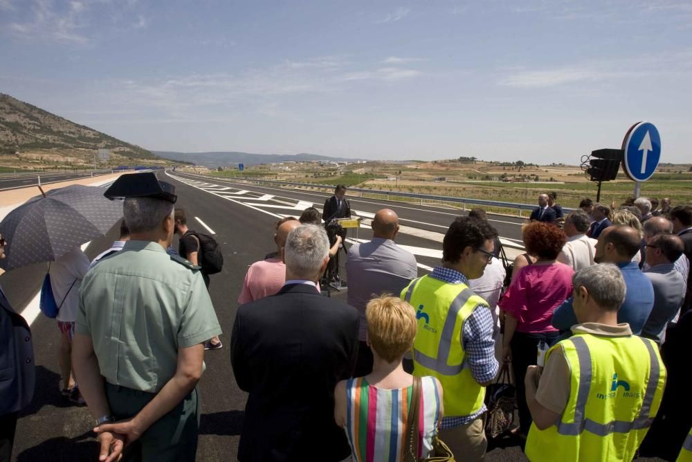 Inauguración  tramo de 5 kilómetros de la nueva A-33 en la Font de la Figuera