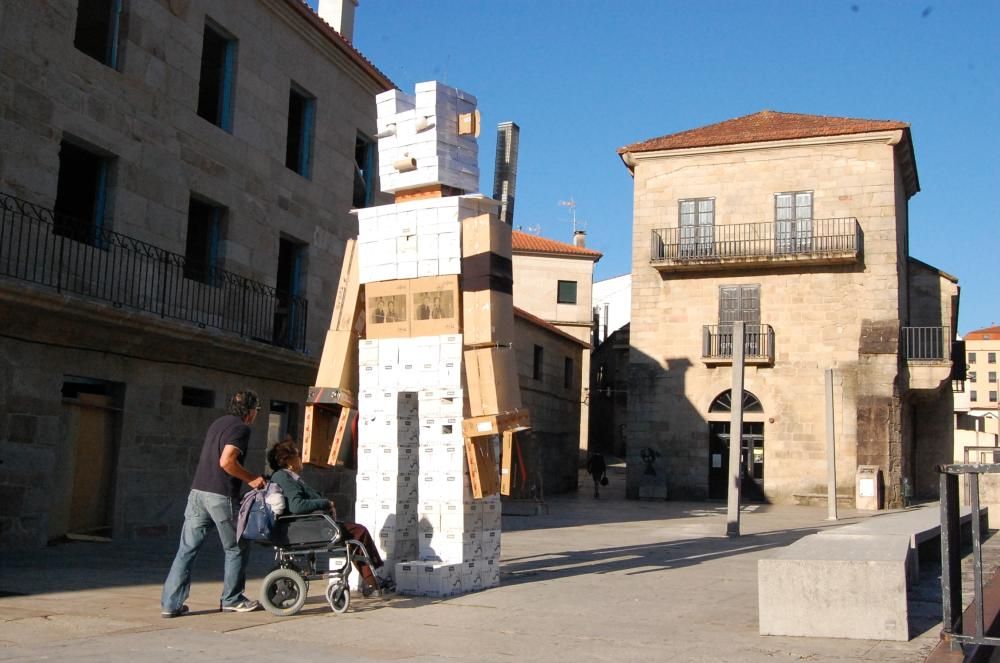 Arte nacido de la basura en Redondela