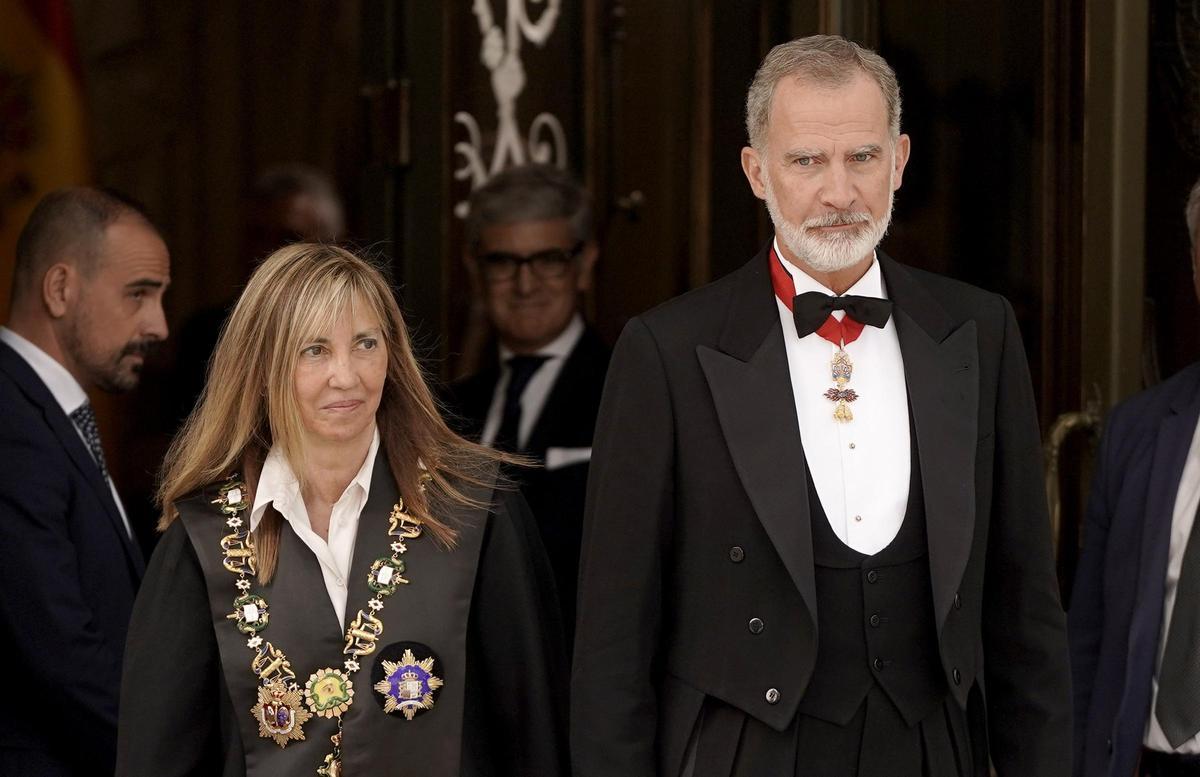 El rey Felipe VI asiste a la apertura del año judicial