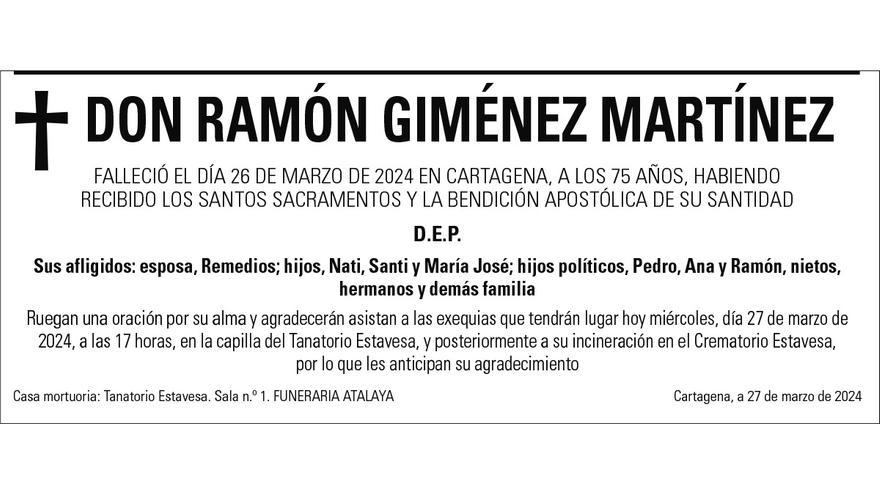 D. Ramón Giménez Martínez