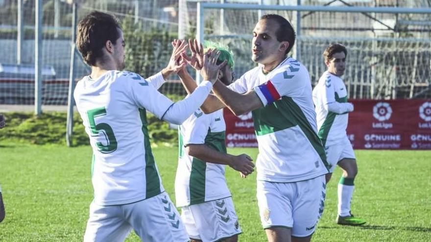 Los jugadores del Elche Genuine, durante un partido