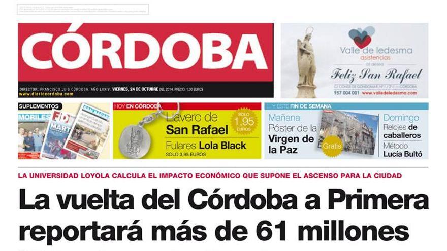 La portada de CÓRDOBA