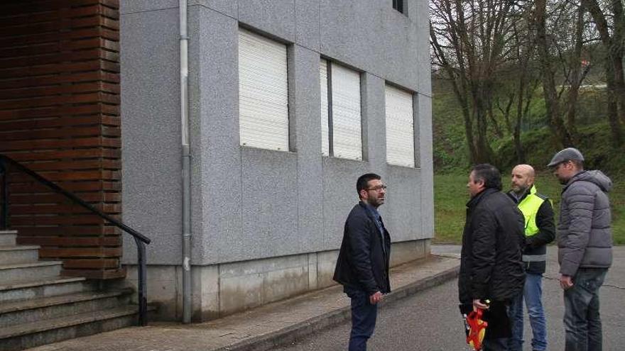 Vilariño en el auditorio, del que se retiró la estructura metálica