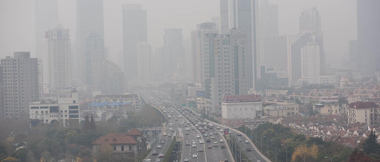 Contaminación en una gran urbe