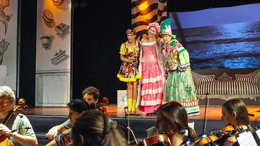 Ensayo de ´Falstaff´ en el Palacio de Congresos de Santa Eulària.