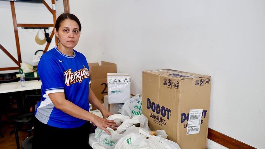 Los venezolanos piden ayuda al Consell y al Gobierno para enviar a su país la ayuda recogida
