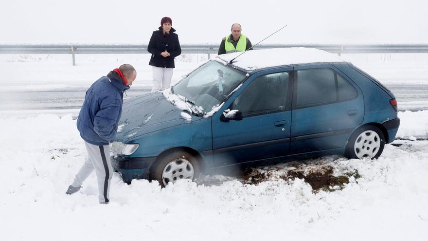 La borrasca Dora en Galicia: las fotos de un temporal de nieve y frío