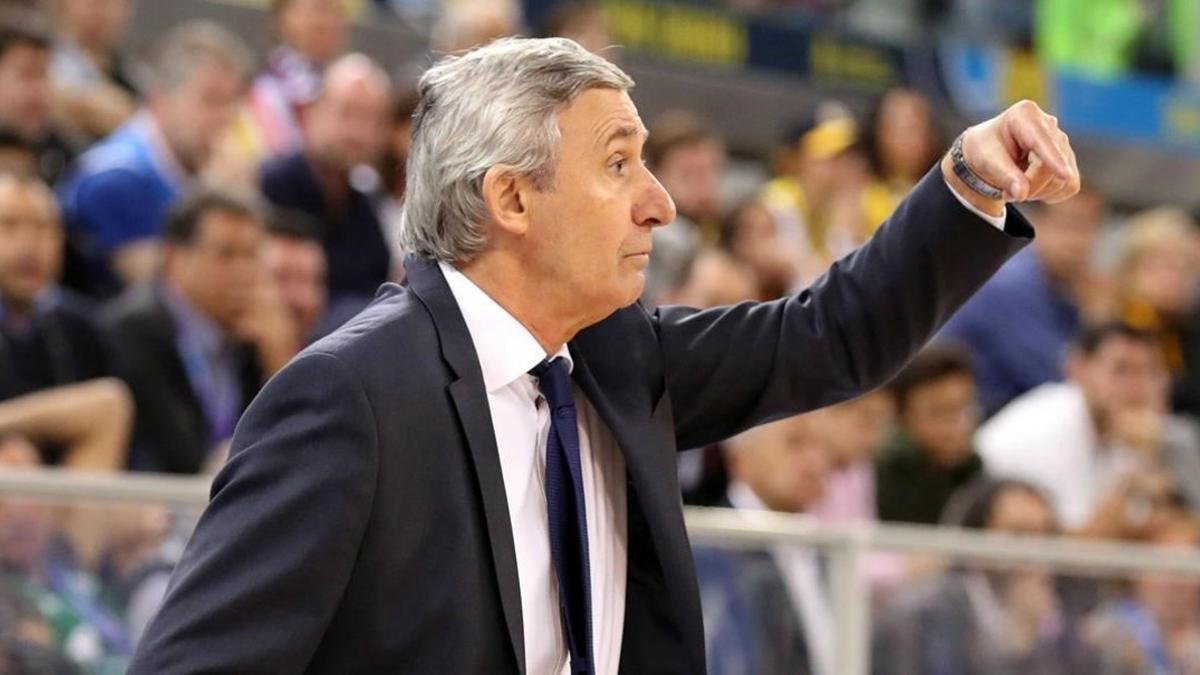 Pesic, durante la final que ganó el Barça al Madrid en Las Palmas.