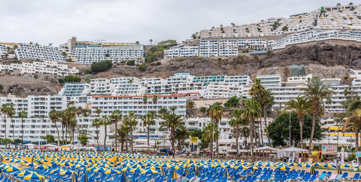 El sobreconstruido litoral de Gran Canaria, en Mogán.