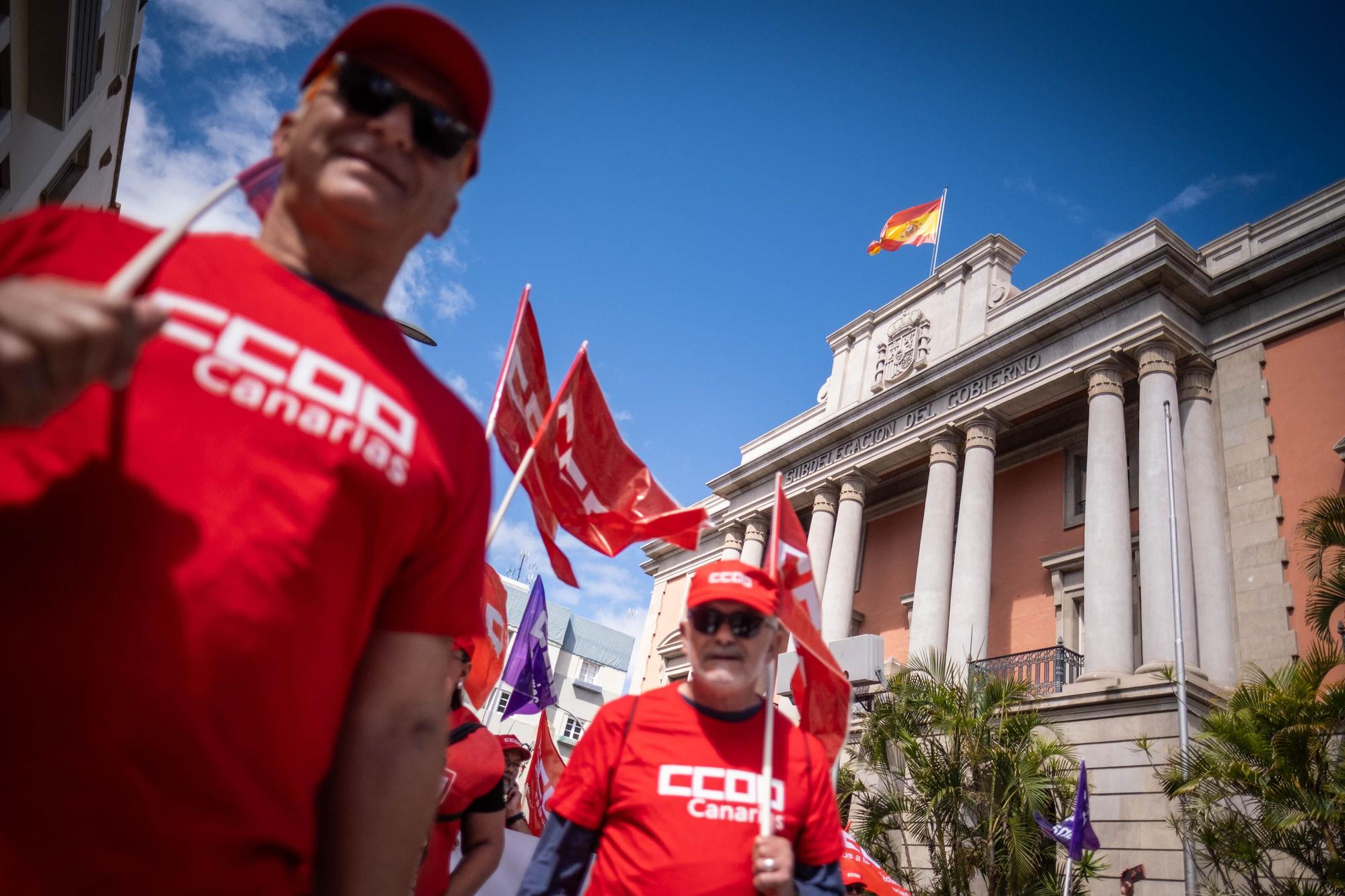 Manifestación del Primero de Mayo en Tenerife