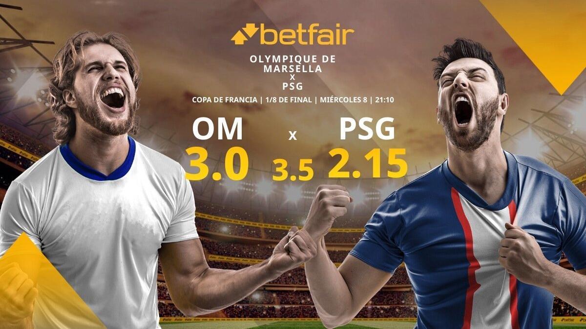 Olympique de Marsella vs. París Saint-Germain FC: alineaciones, horario, TV, estadísticas y pronósticos