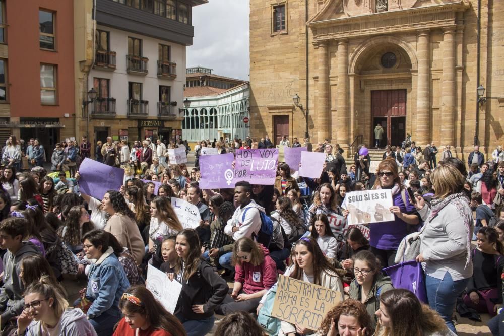 Manifestación en Oviedo.