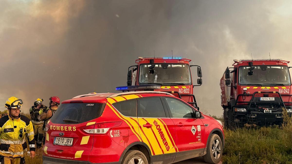 Imagen del Consorcio de Bomberos de Castellón trabajando este viernes.