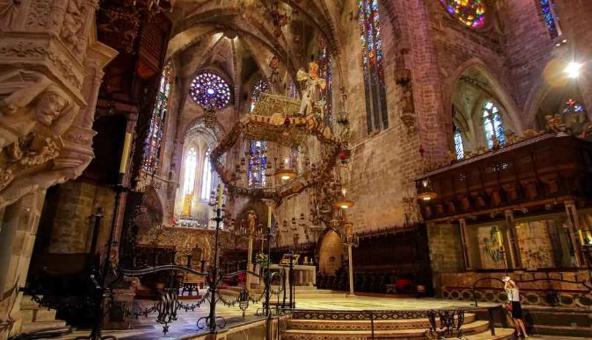 El interior de la Catedral de Mallorca.