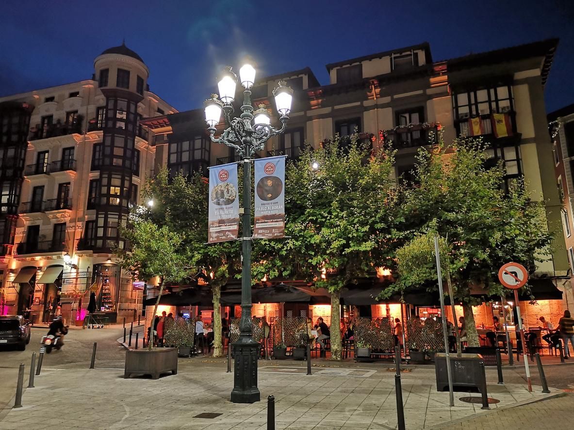 Plaza de Cañadío en Santander.