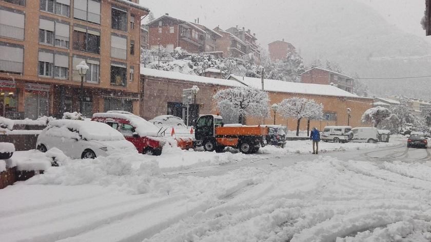 Nevada a Guardiola de Berguedà