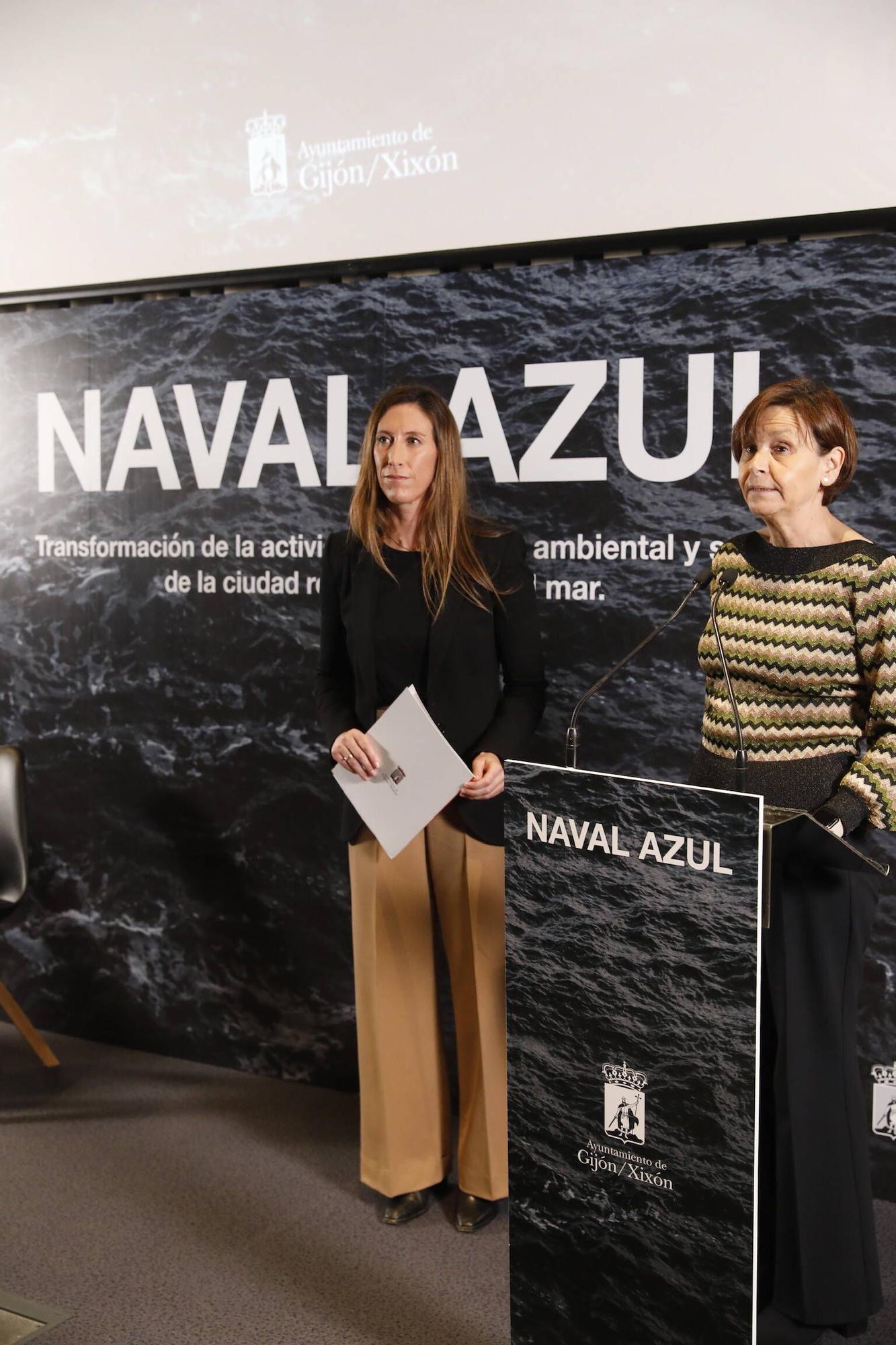 Así fue la presentación en Gijón del proyecto Naval Azul (en imágenes)