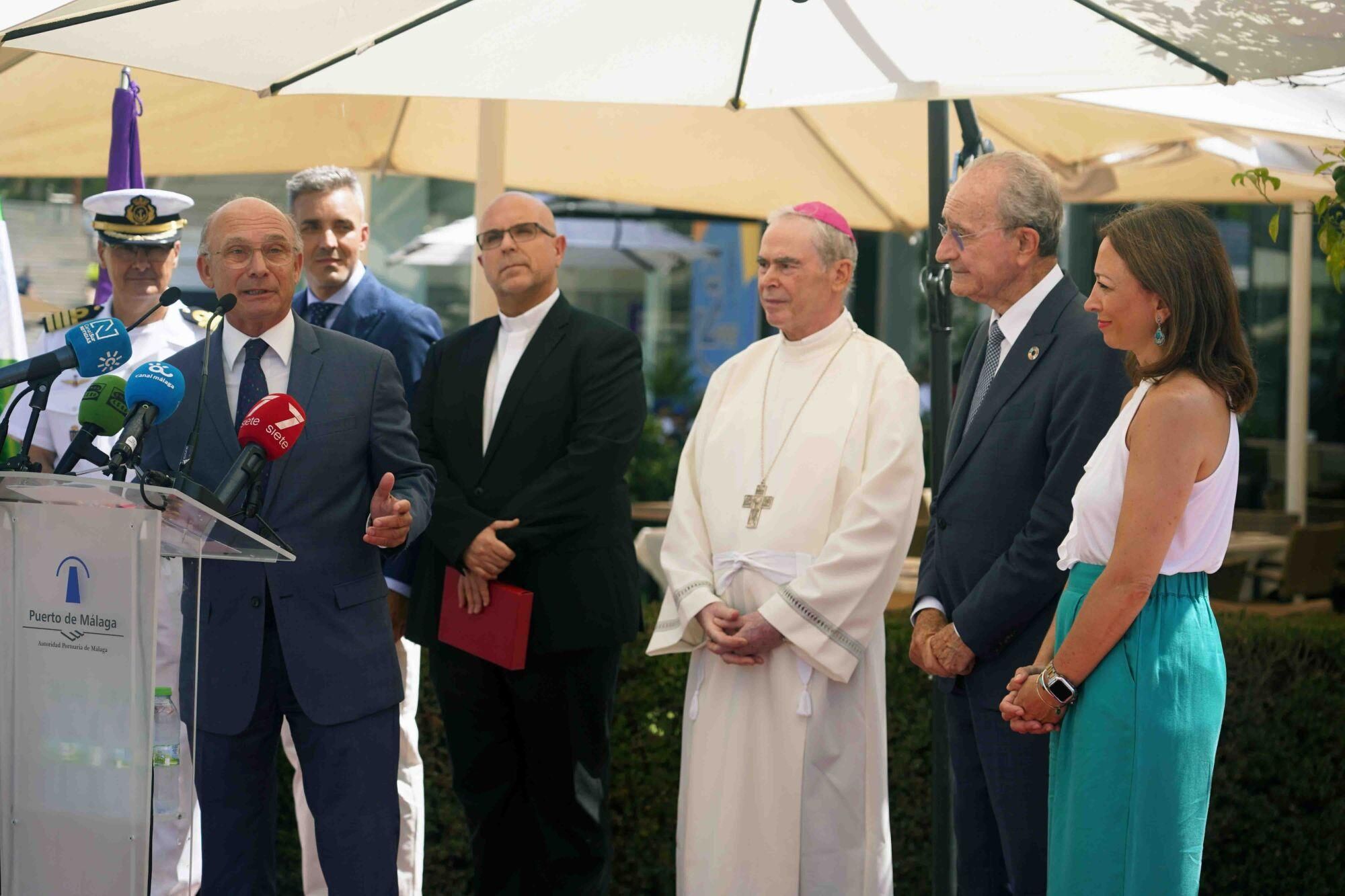 Inauguración de la Capilla del Puerto de Málaga y acto de bendición de la imagen Virgen del Carmen