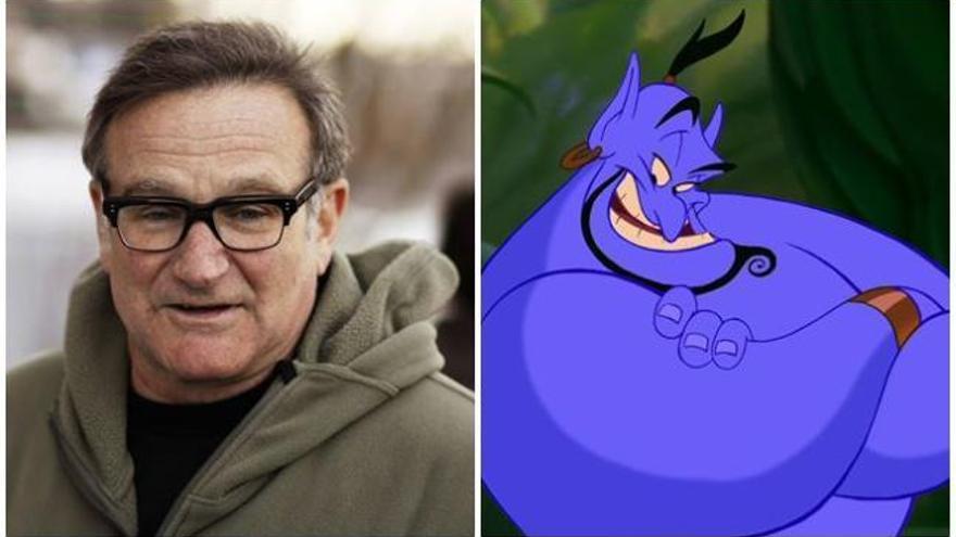 Robin Williams y el genio de Aladdin.