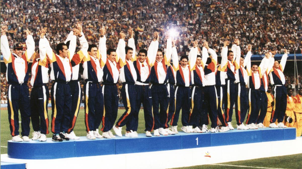 España logró la medalla de oro de fútbol en Barcelona 92