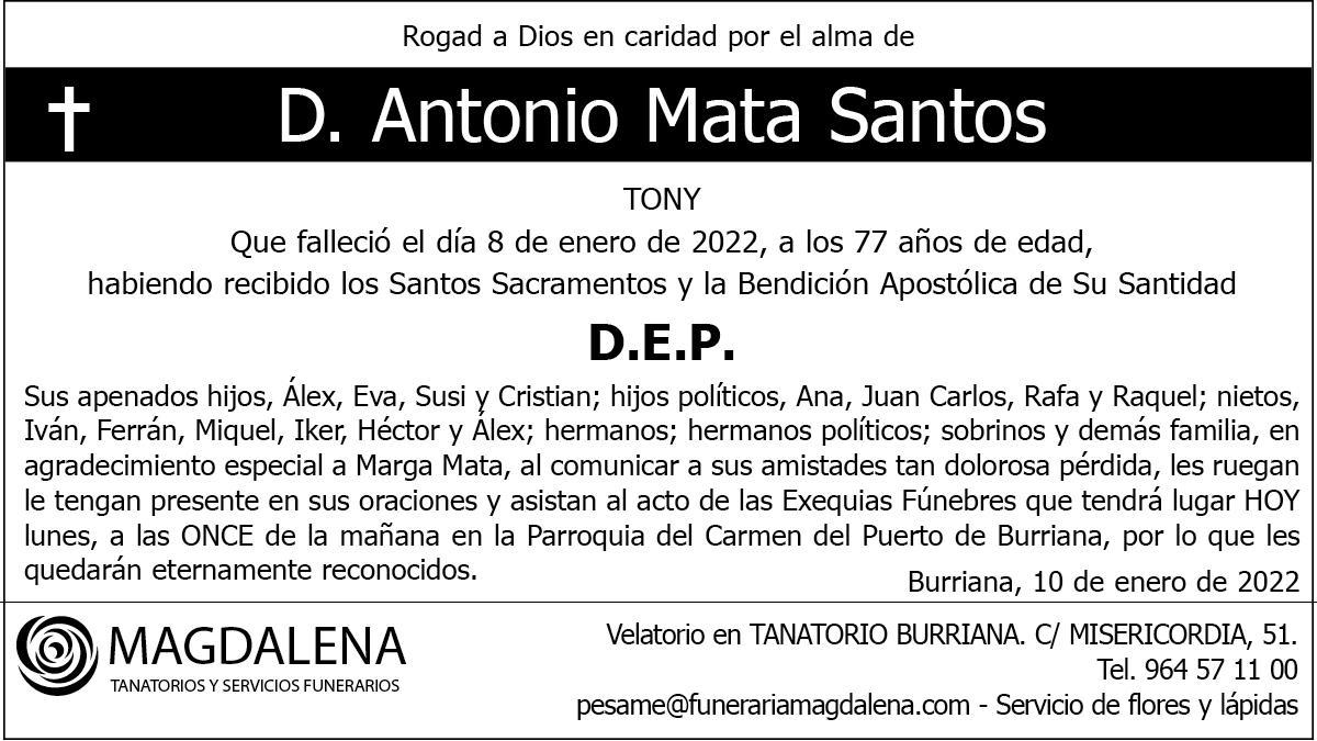 D. Antonio Mata Santos