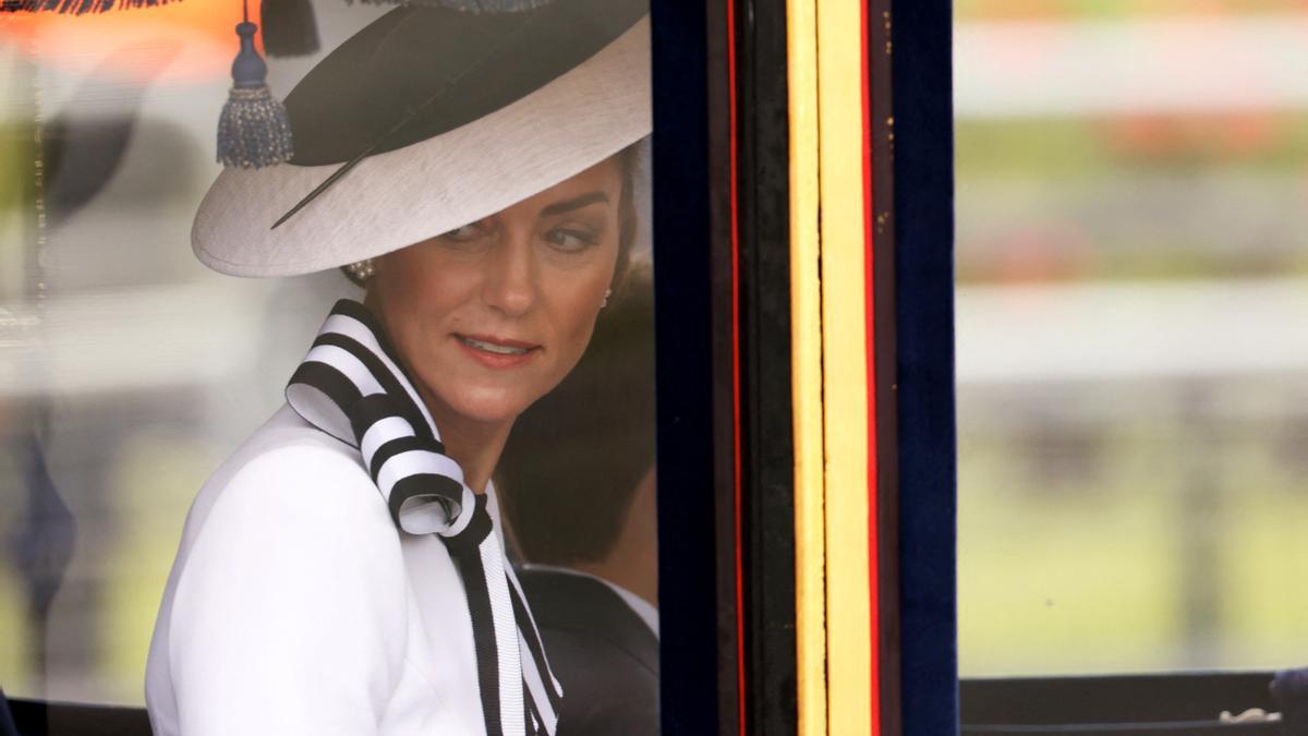 Kate Middleton reaparece públicamente en el desfile militar del Trooping the Colour