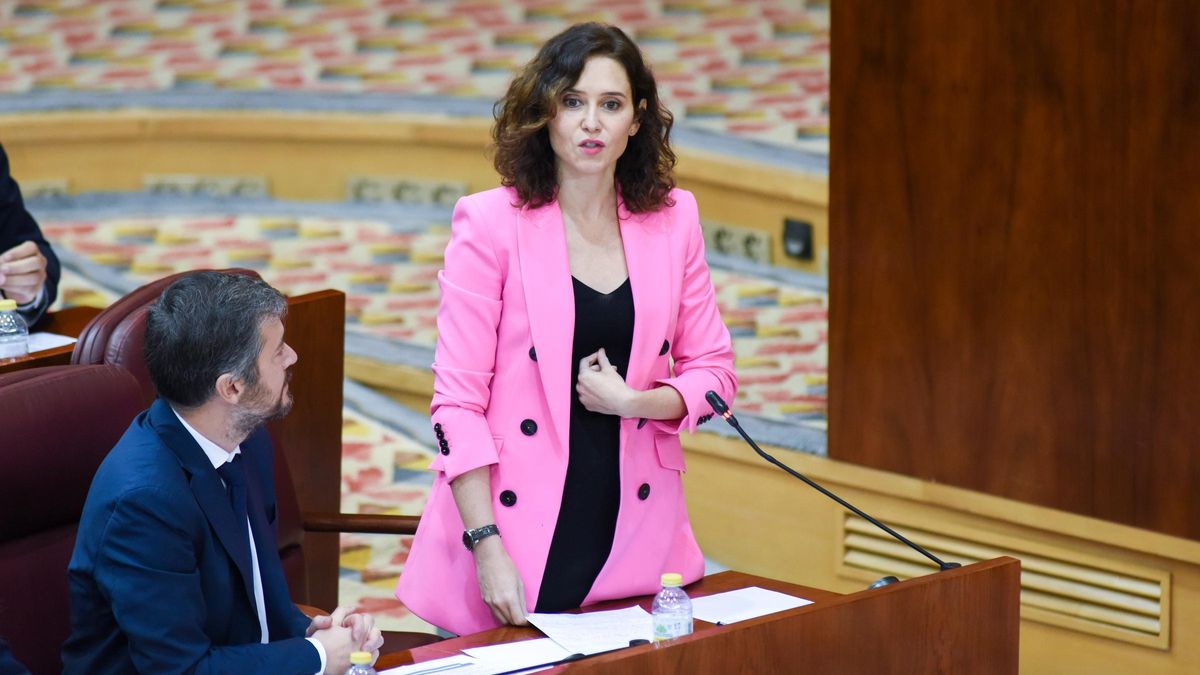 Isabel Díaz Ayuso, en la asamblea de Madrid