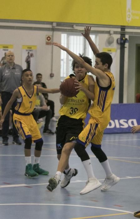 11/02/2017 DEPORTES  baloncesto miniderbi  iberostar tenrife Gran Canaria en la cancha del colegio El Buen Consejo de la laguna