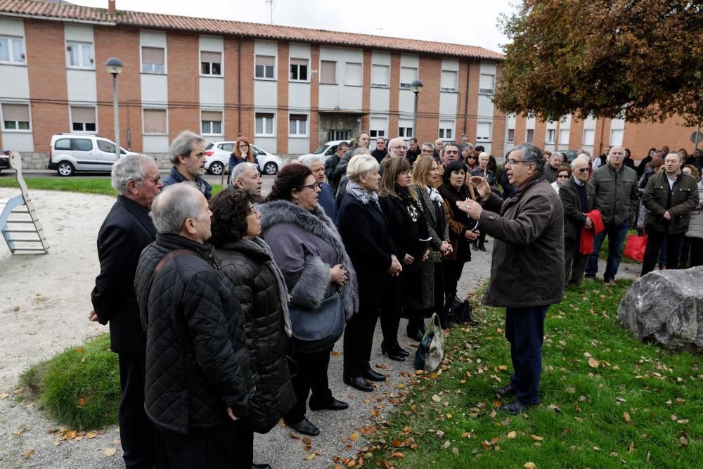 Homenaje a mineros por el día de Santa Bárbara, en La Camocha