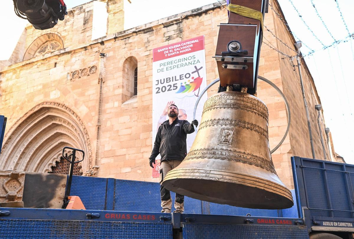 Así han quedado las campanas de la Catedral de Orihuela tras su restauración