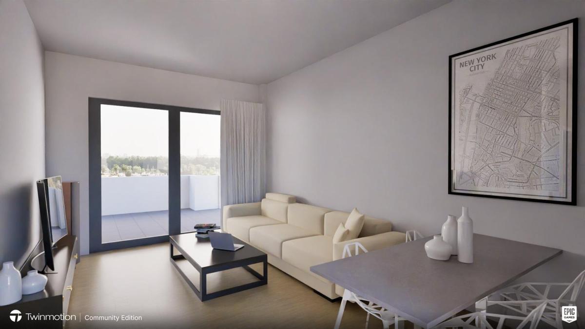 Salón de piso de obra nueva en Gelves, Sevilla