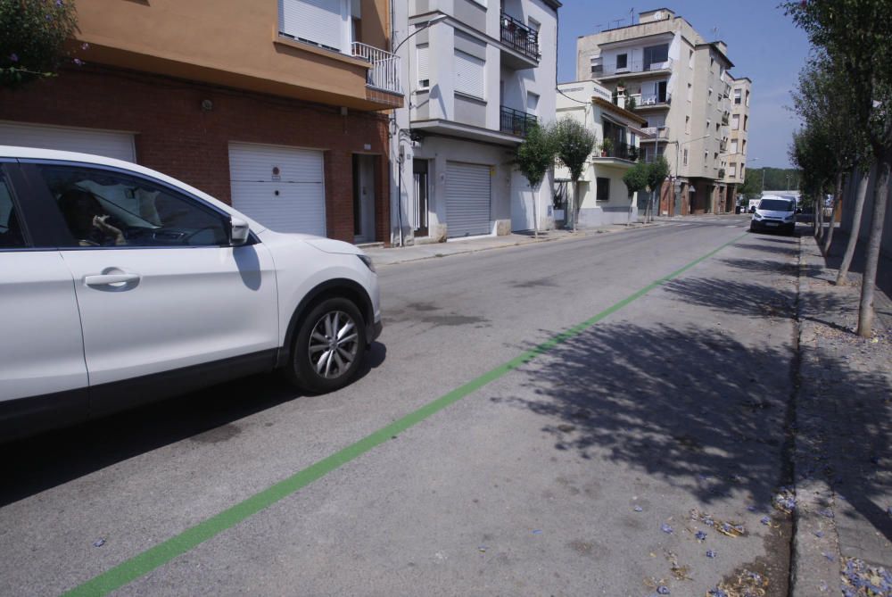 Preparació de les noves zones blaves i verdes de Salt