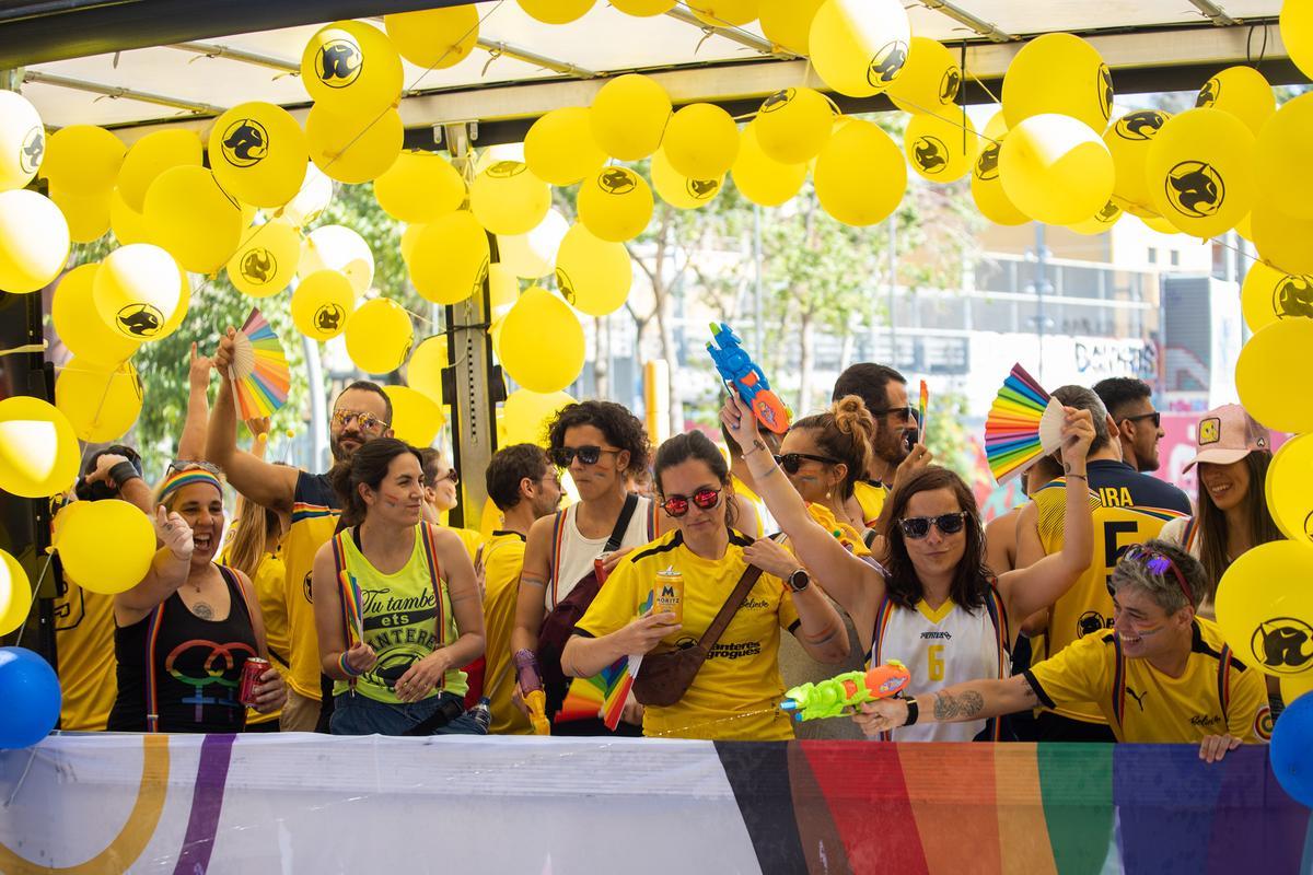 Manifestación del Día del Orgullo en Barcelona.