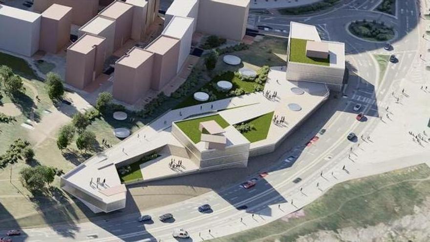 La alternativa municipal para As Percebeiras incluye un gran edificio público cuya cubierta sea un mirador