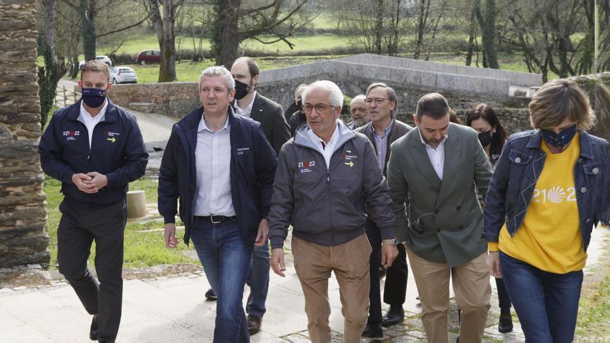 Rueda, durante su acto de esta mañana en Arzúa