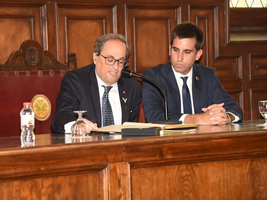 Visita de Torra a Cardona i representació del setge i caiguda del municipi en mans de les tropes borbòniques