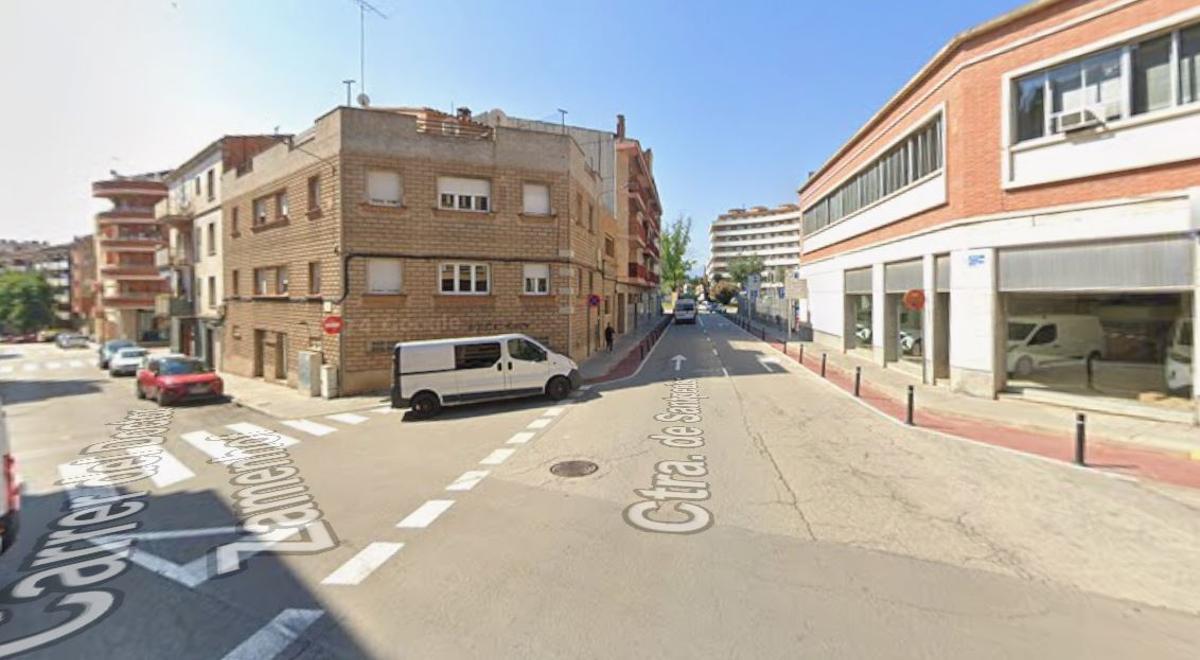 L'accident s'ha produït prop de la confluència de la carretera de Santpedor i Doctor Zamenhof