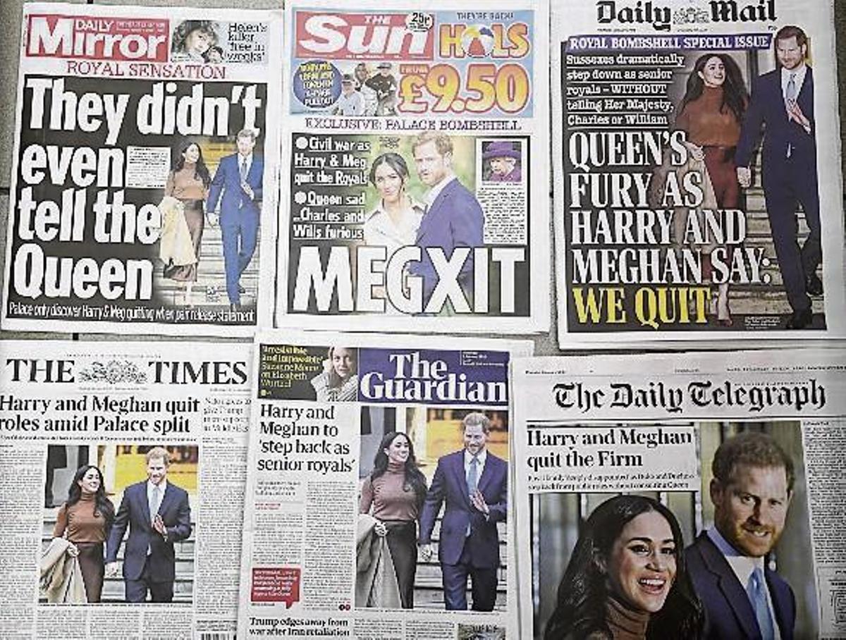 La secesión de los Sussex golpea a Isabel II por sorpresa